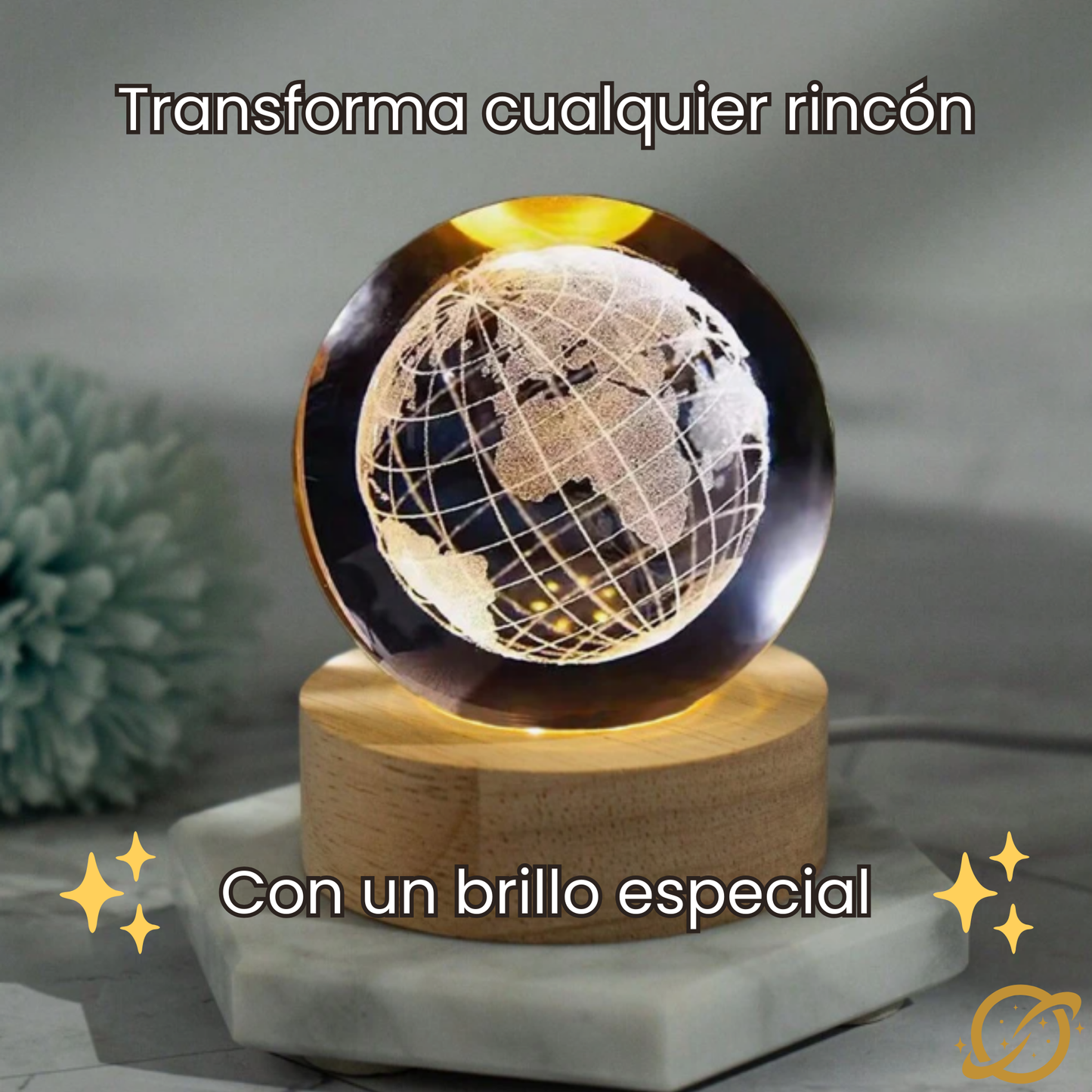 Lámpara Planet Earth 3D