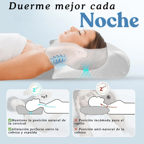 Almohada Ergonómica - Duerme Profundamente Toda la Noche